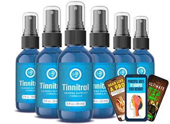Tinnitrol 6 bottles, 180 day supply with 3 free bonuses